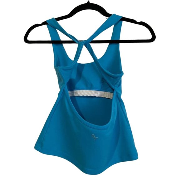 Square Fit Logo Criss Cross Athletic Tank Top Size Medium - Picture 7 of 11